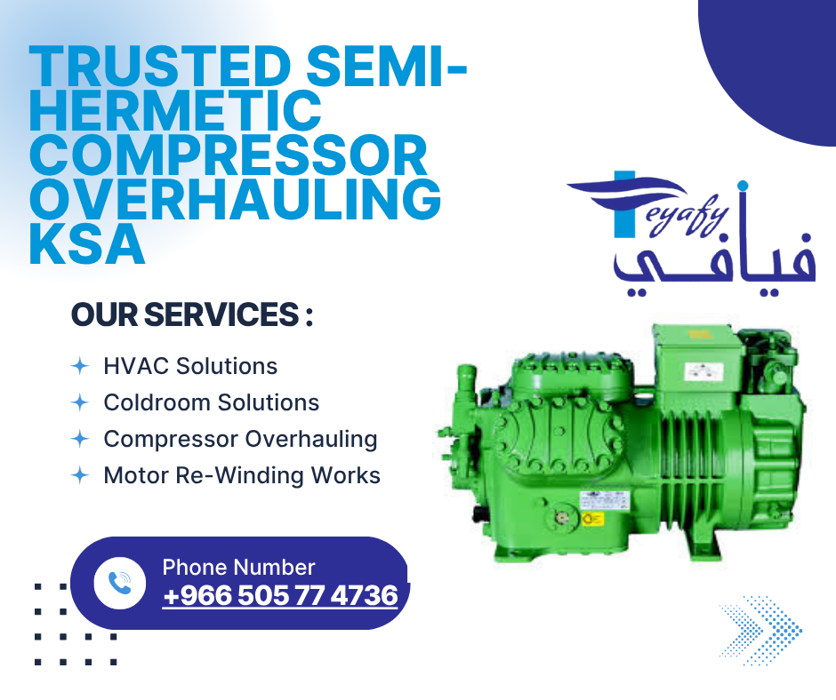Trusted Semi-hermetic compressor overhauling ksa