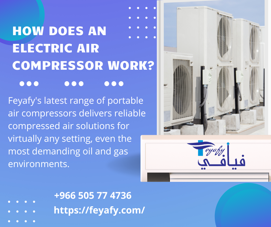 How does an electric air compressor work?
